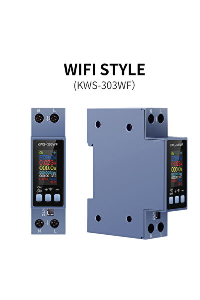 choice2 KWS-303WF KWS-303/ 8 in1 Energy Meter AC Meter Color Screen Voltage C...