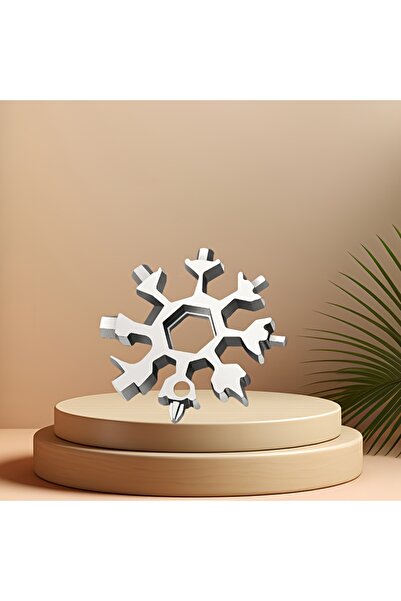 Choice3 Silver 18-In-1 Stainless Steel Snowflake Multi-Tool Keychain Portable...