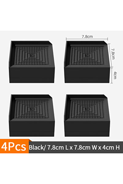 Choice 027 Black B1L 4pcs 4-Pack Universal Furniture Feet Pads (Sofa/Tea Tabl...