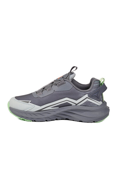 AYK'S Gray Lightweight Lace-Up Children's Sports Shoes Minican 25001 F