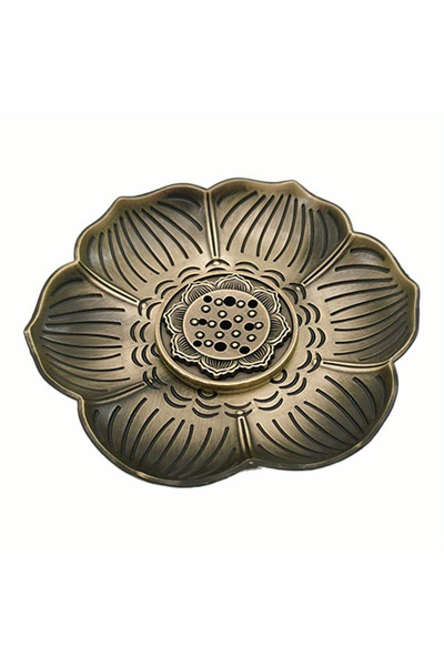 Choice 1pc Plum Blossom Incense Stick Holder, Flower Shaped Metal Incense Bur...
