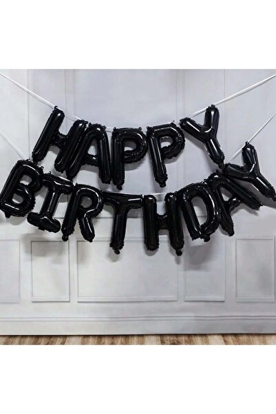 Choice 16INCH Black 13Pcs/Set Birthday Balloon Rose Gold Color Foil Letter Ba...