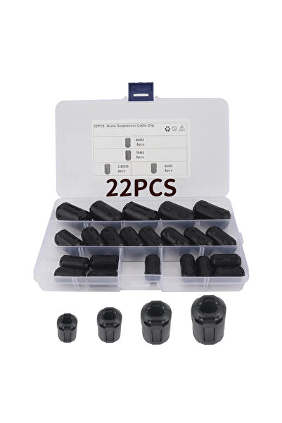 Choice 22pcs 22/25pcs Clip-on Ferrite Core Beads EMI RFI Noise Suppressor Fil...