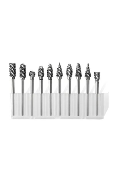 Choice 10pcs Set 10pcs Tungsten Alloy Router Bit Set | Single Flute Rotary Bi...