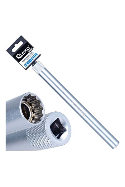 GEKO CHEIE TUBULARA LUNGA PENTRU BUJII 16MM 3/8 250MM, PERETI SUBTIRI CRV -
