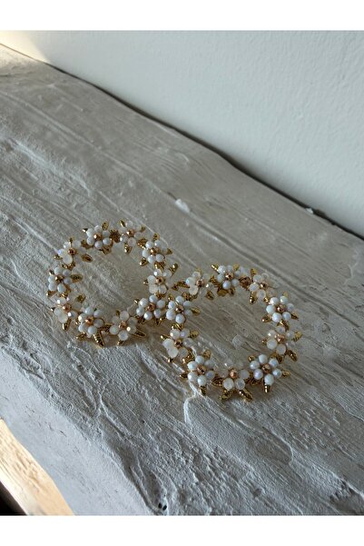 MAREM Flower Modellei Hoop Earrings