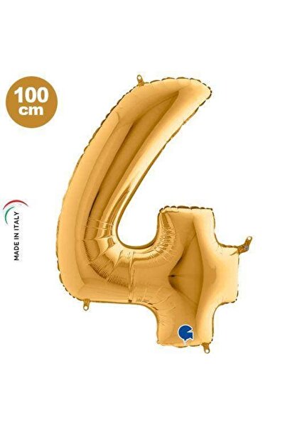 parti show 4 Foil Balloons Gold (100X70 cm)