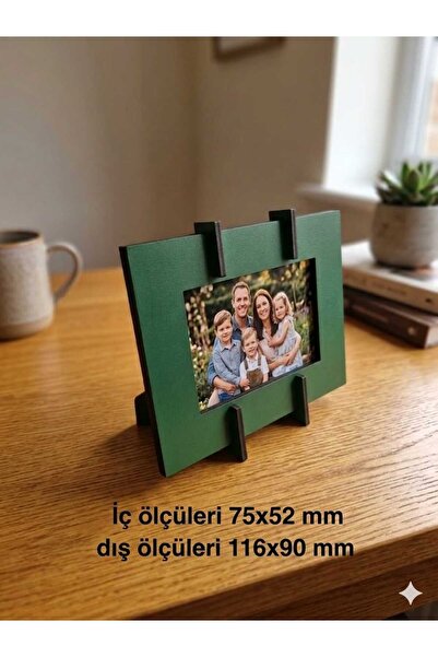 Mu Art Ahşap Ahşap Fotoğraf Çerçevesi Masaüstü Resim Çerçevesi Ayaklı 11x9 cm