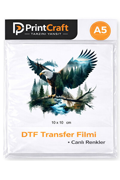 Palo Santo 10x10 cm Doğa ve Kartal Modeli Ütü ile Yapışan DTF Transfer Baskı ...