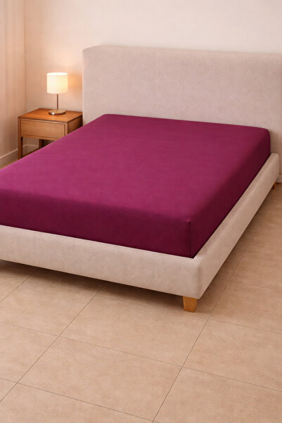 LUNGA VİTA Outlet Tight Weave Combed Cotton Elastic Fitted Sheet
