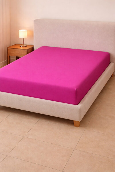 LUNGA VİTA Outlet Tight Weave Combed Cotton Elastic Fitted Sheet