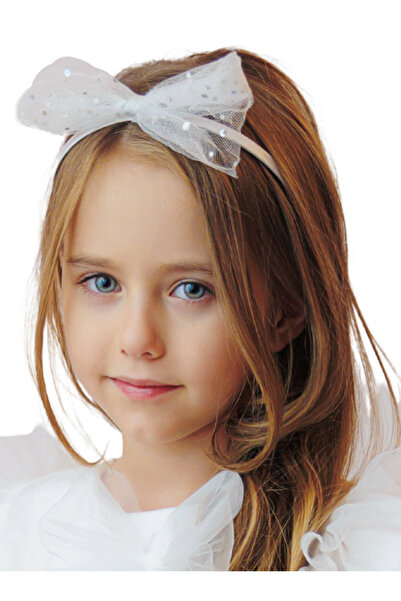 fustite cu luminite Στέκα με πέρλες, λευκό τούλι και ασημί γκλίτερ, σχέδιο νι...