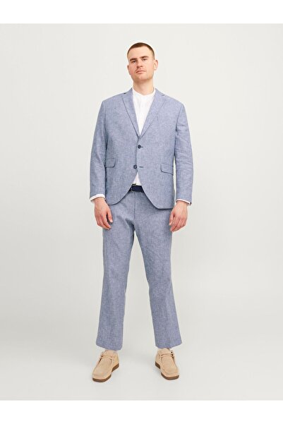 Jack & Jones Plus Costum cu sacou la un rând de nasturi și pantaloni, mărimi ...
