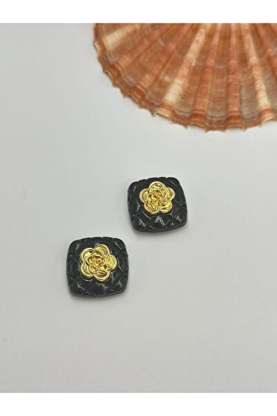 BYYEŞO Gold Çiçek Detay Manşet Broş