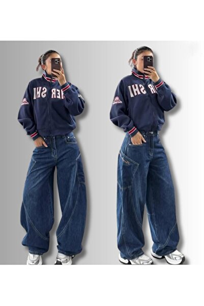 EDVESS Τζιν Τζόλι με ραφές και φαρδιά γραμμή