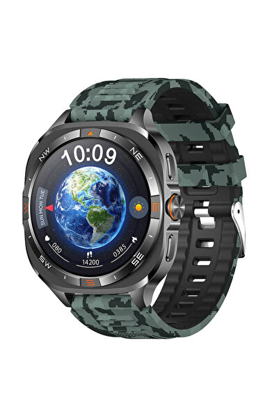 Microwear G 400 Έξυπνο ρολόι με παρακολούθηση καρδιακών παλμών (Πράσινο Καμου...