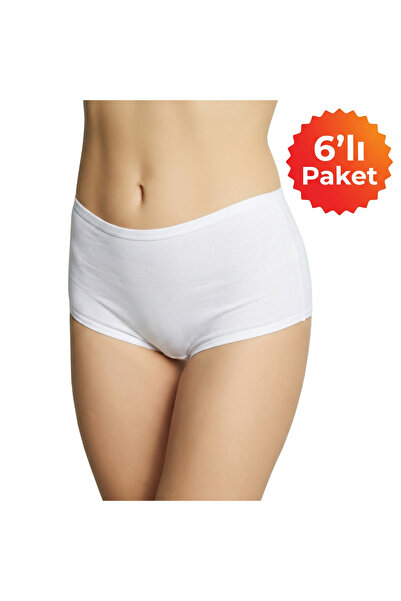 Cansu İç Giyim Women's 6-Pack Bamboo Baton Panties - High Waist Comfortable C...