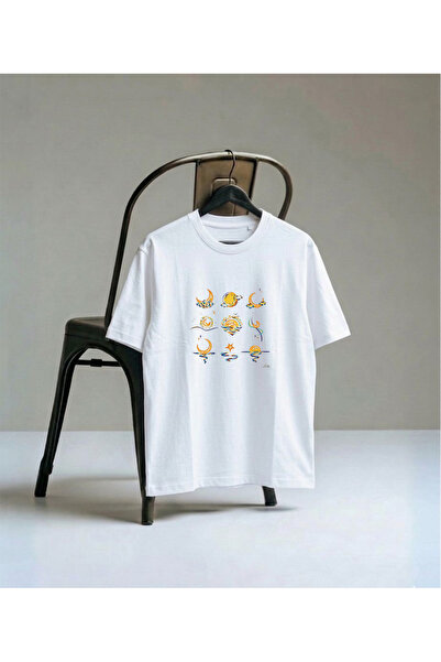 LORVEX Μπλουζάκι Oversize Unisex 100% Βαμβακερό με στάμπα, Άνετη εφαρμογή