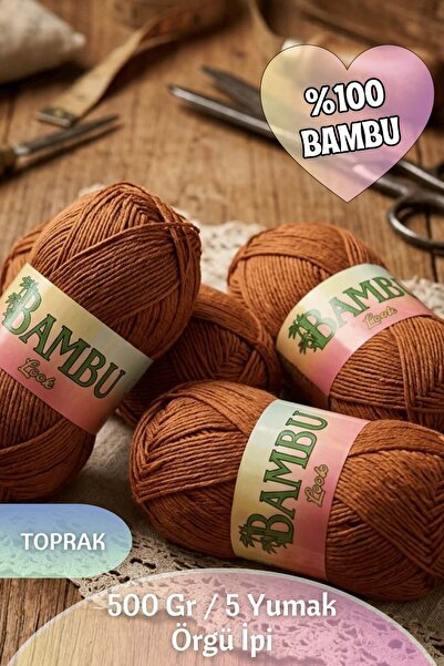 Dantelux %100 Bambu Örgü İpi (5 Yumak / 500 Gram / 1600 Metre)