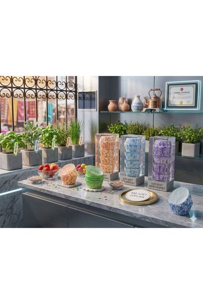 ZERAFET 500ADET Cupcake Kapsülü VEYA MUFİN KALIBI