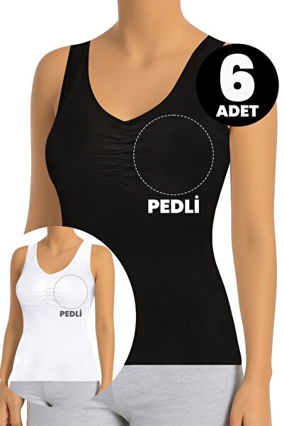 Öts Σετ 6 τεμαχίων γυναικεία εσώρουχα με κορδόνια και αφαιρούμενα μαξιλαράκια...