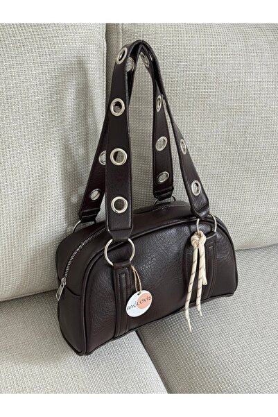 BAGLOVİS Γυναικεία τσάντα ώμου με λεπτομέρεια κρίκου και αξεσουάρ με κορδόνια...