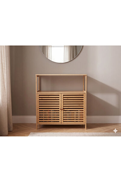 Yıldıray Metal ORİJİNAL BAMBU 2 KAPAKLI RAFLI DÜZENLEYİCİ ORGANİZER