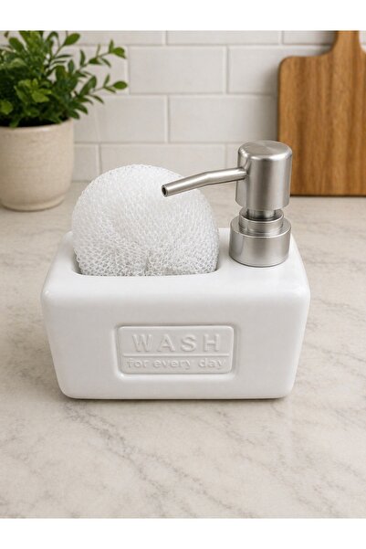 Romans Δοχείο υγρού σαπουνιού και απορρυπαντικού με σφουγγαράκι