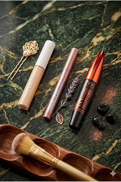 beaulis Mascara Black & Eyeshadow & Liquid Concealer - Set of 3