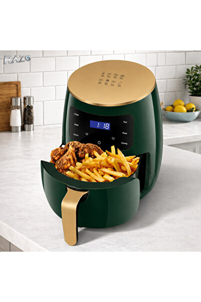 Razo Φριτέζα ζεστού αέρα, 2400W, 6L, Φριτέζα αέρος χωρίς λάδι, Οθόνη αφής LCD...