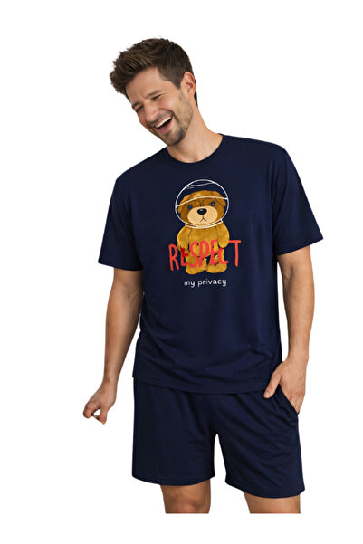 Pijamask ΑΝΔΡΙΚΟ ΣΕΤ ΚΑΛΟΚΑΙΡΙΝΗΣ ΠΙΤΖΑΜΑΣ ΑΠΟ ΒΑΜΒΑΚΙ ΜΕ ΣΟΡΤΣ ΚΑΙ ΣΤΑΜΠΕΣ