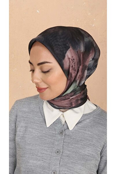 locella Soft Pamuk Eşarp Siyah Gri