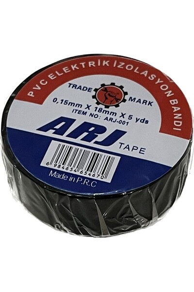 ESBH Siyah Elektrik Bandı – PVC Yalıtkan İzole Bant, Kablo İzolasyon Bandı