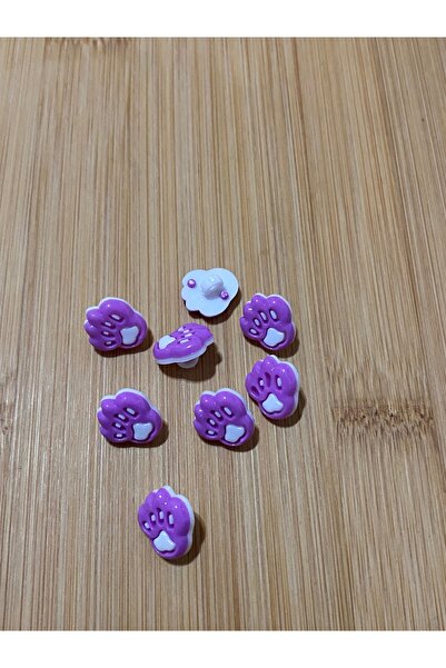 Lorin hobi Plastic Paw Pads Baby Button 12 mm 10 Pieces Purple