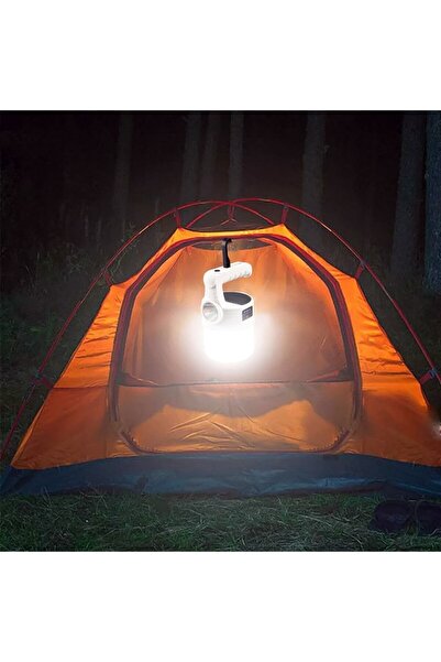 Munico 300W 10 Modlu Güneş Enerjili Solar Aydınlatma Kamp Çadır Lambası Şarjl...