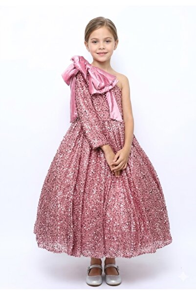 ddaniela D' Daniela - Heavy Sequins Side Bow Party Dress -4Y to 13Y
