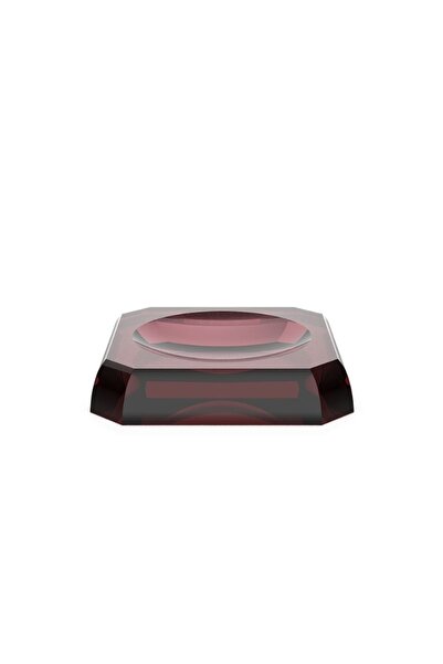 Decor Walther Kristall Soap Dish, Countertop - Burgundy