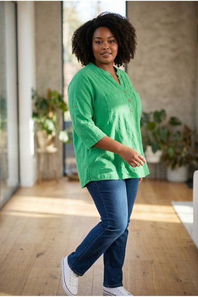 MaaMs Women's Plus Size Cotton Shirt