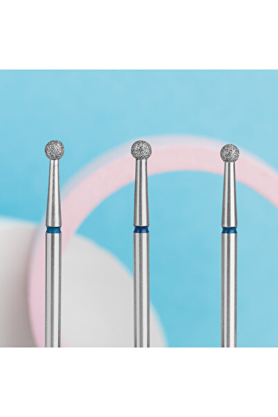 staleks pro diamond nail drill bit ball blue expert head diameter 2.7 mm