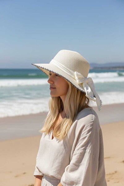 Aware Time Ψάθινο καπέλο μισού φεγγαριού