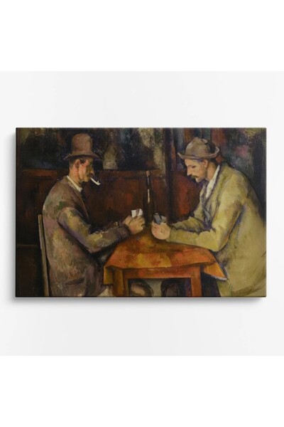 OEM Tablou pe pânză premium WOWCanvas, Jucători de cărți, 60 x 40 cm