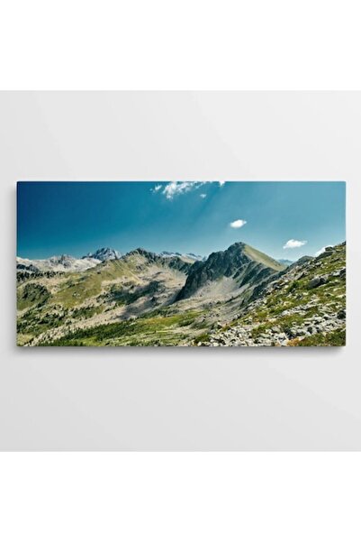 OEM Tablou pe pânză WOWCanvas, Peisaj montan magnific, 120 x 60 cm