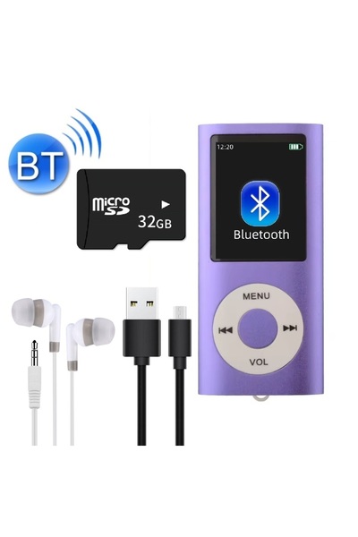 Tastech 5007MP 32GB Tf Kart Hediyeli Metal Mp3 Player Renli Ekranlı Fm Radyol...