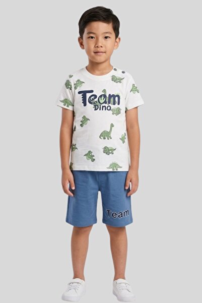 ww waka waka kids store Σετ σορτς για αγόρια με σχέδια δεινοσαύρων - Σειρά Te...
