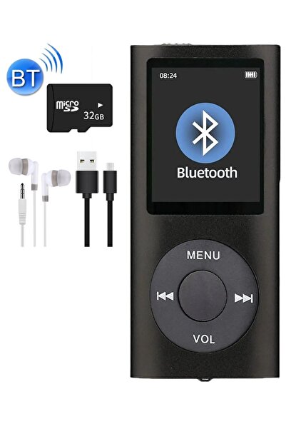 Tastech 5007MP 32GB Tf Kart Hediyeli Metal Mp3 Player Renli Ekranlı Fm Radyol...