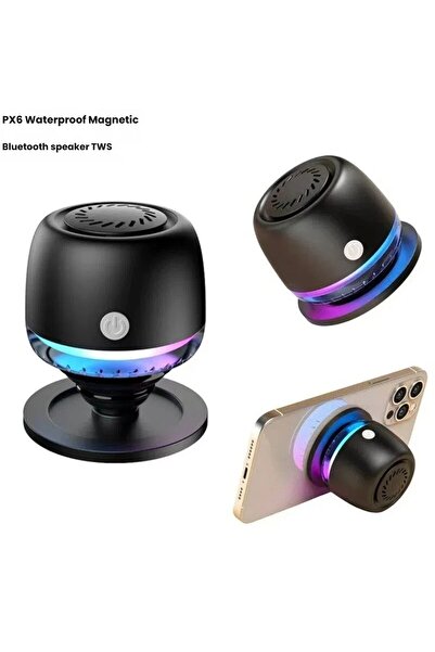 primehome M99 MagSafe Uyumlu RGB Işıklı Bluetooth Hoparlör - Mıknatıslı Mini ...