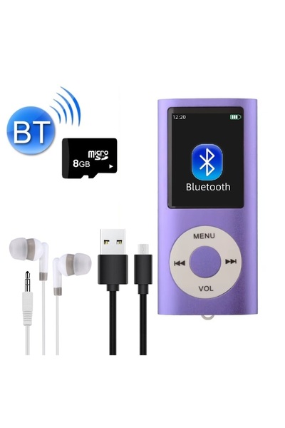 Tastech 5007MP 8GB Tf Kart Hediyeli Metal Mp3 Player Renli Ekranlı Fm Radyolu...