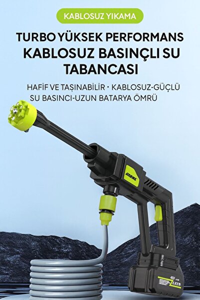 Forestia Taşınabilir Sulama ve Temizlik Seti - Şarjlı Yüksek Basınçlı Oto Yık...