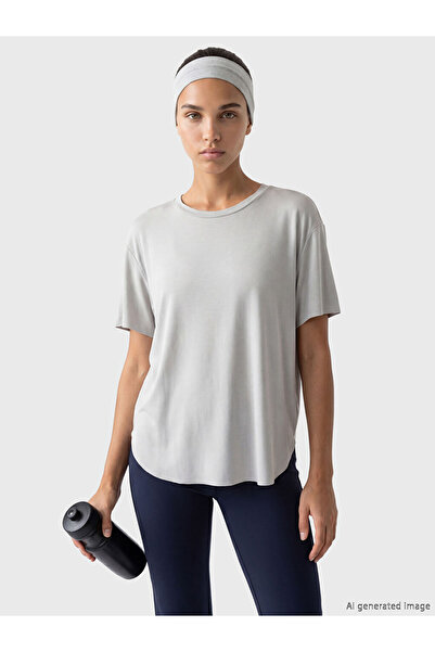 LC Waikiki KOOR SPORT Γυναικείο αθλητικό μπλουζάκι με λαιμόκοψη ποδηλάτου σε ...