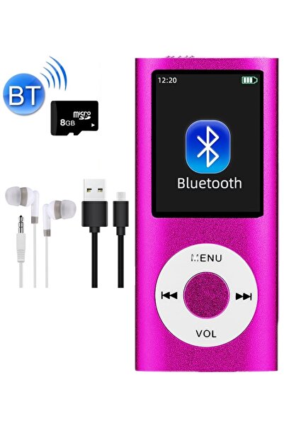 Tastech 5007MP 8GB Tf Kart Hediyeli Metal Mp3 Player Renli Ekranlı Fm Radyolu...